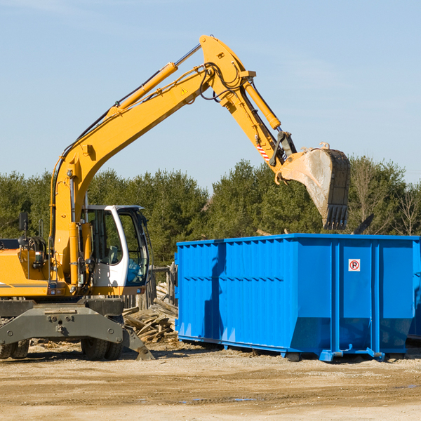 can i choose the location where the residential dumpster will be placed in Willseyville NY